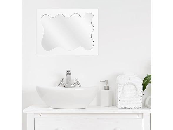 Snazzify Modern Wavy Irregular Mirror
