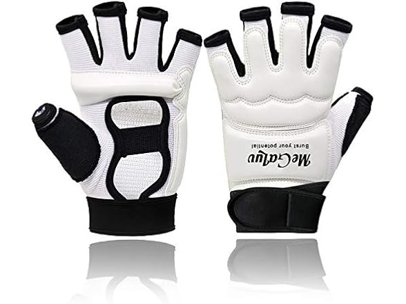 Kickboxing Gloves for Women Kids Men (White XL)