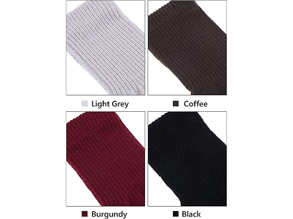 SATINIOR 8 Pack Women Fingerless Gloves