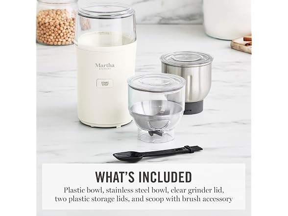 Martha Stewart Electric Coffee & Spice Grinder Cream