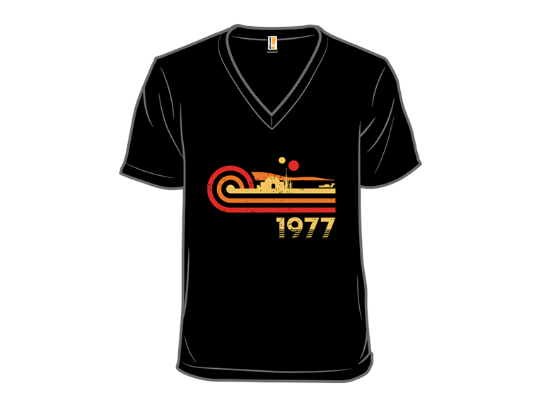 Retro Vintage Desert Planet