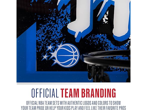 Franklin Sports NBA Orlando Magic Over The Door Basketball Hoop