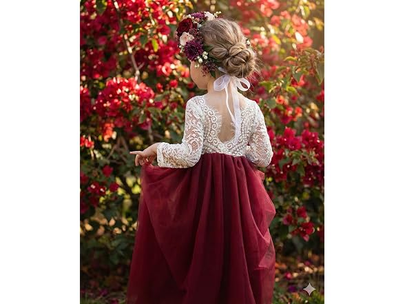2Bunnies Women (3T) Girl Peony Lace Back Dress