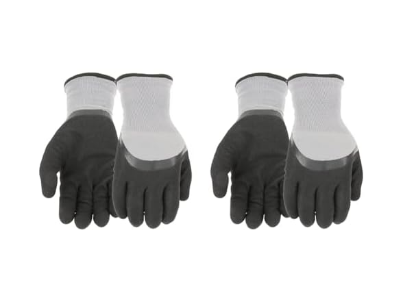 Men's Thermal Sandy Nitrile Dipped Work Glove 3prs - Gallery 10