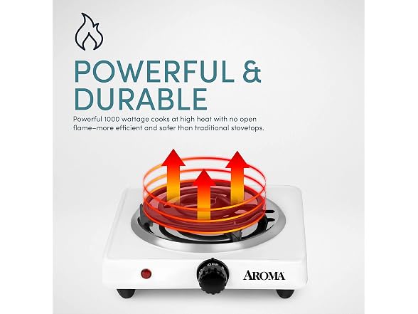 AROMA 6" Single Burner Hot Plate