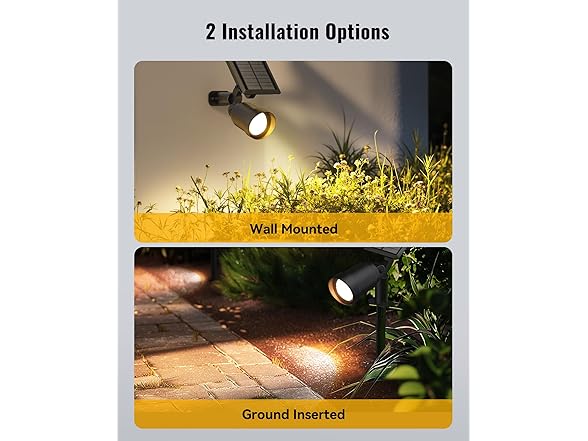 Fabstyl Solar SpotLights Outdoor 2 Pack