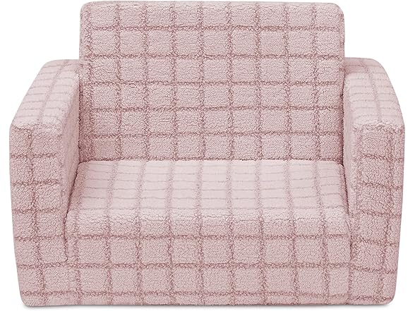 Delta Children Checkered Cozee Flip-Out Kids Chair