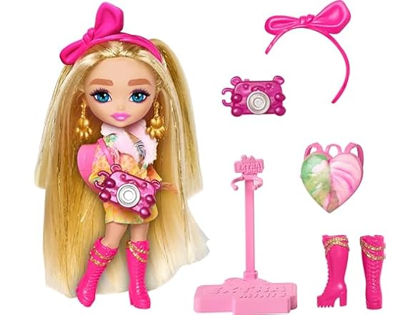 Barbie Fly Minis Travel Doll, Safari