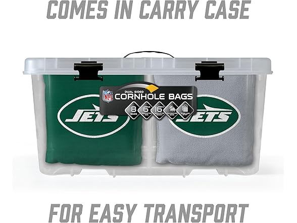 NEW YORK JETS Set of 8 Cornhole Bags