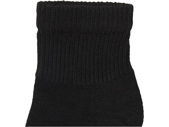 Hanes Ankle Socks 6pk Black 5-9