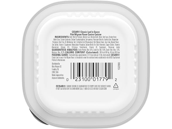 Cesar Classic Loaf in Sauce Wet Dog Food, Filet Mi