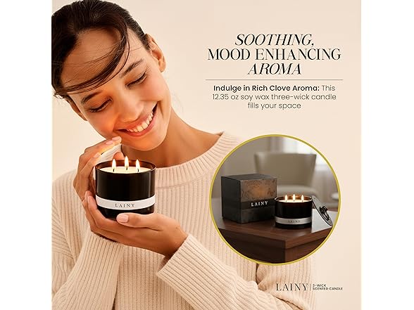 Clove Scent 3-Wick Scented Candle