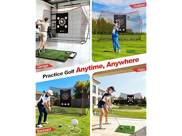 Rhino Valley Golf Practice Net with 2 Targets