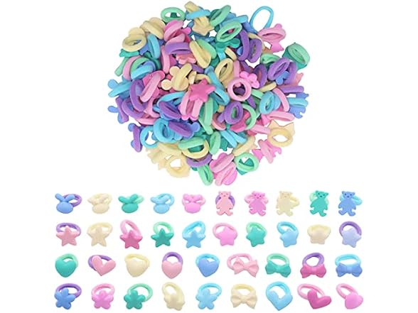 Misgirlot Baby Hair Ties Seamless Cotton 50 Pc