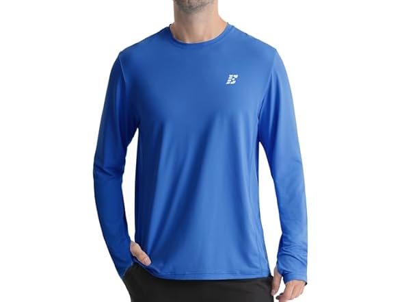 Mens UPF 50+ Rash Guard Swim Shirts