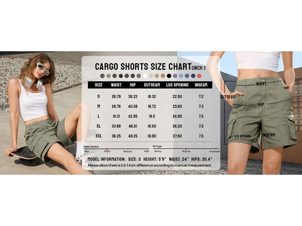 Women's Bermuda Cargo Shorts