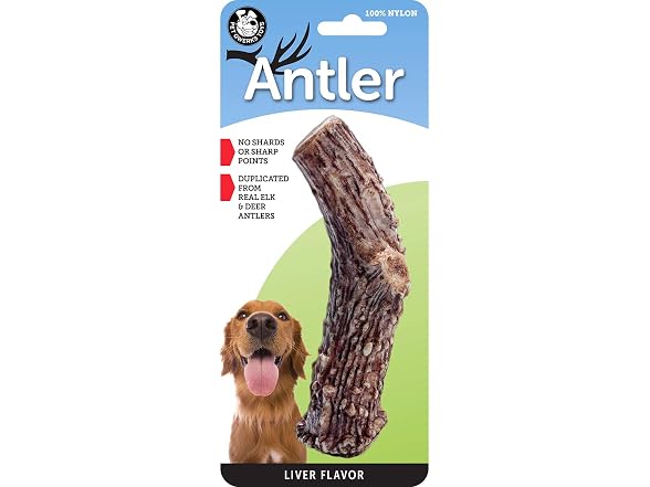 Pet Qwerks Nylon Antler Liver Flavor