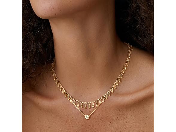 Tiny Gold Initial Heart Necklace (P)