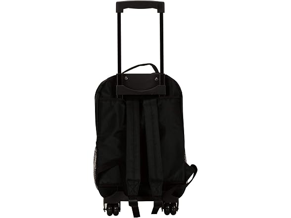 Rockland Double Handle 17" Rolling Backpack, Black