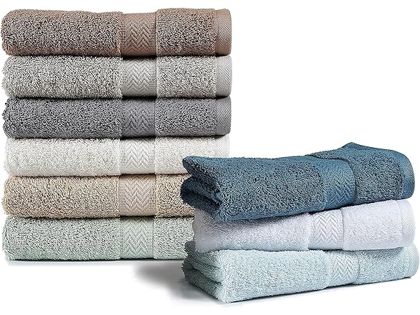 18 Piece Towel Set, 600GSM, Charcoal