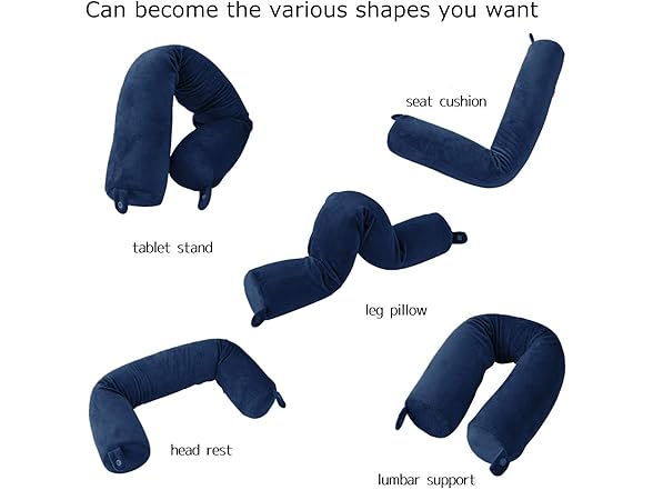 Lucear Twist Memory Foam Travel Pillow