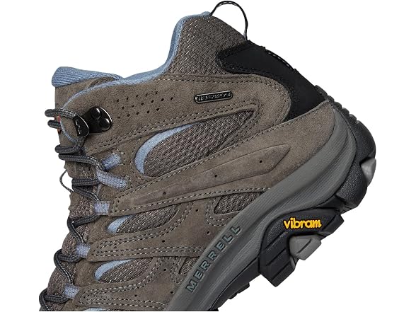 Merrell Women's Moab 3 Mid Waterproof Hiking Boot, New Granite, 10