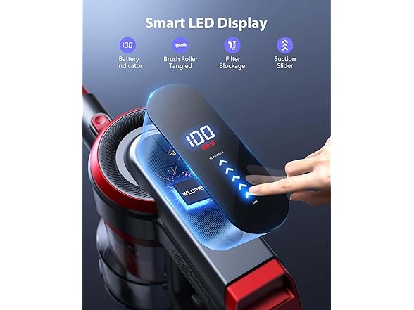 WLUPEL WLUPEL Cordless Vacuum Cleaner, 38kPa Stick Va
