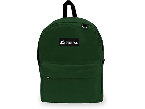 Everest Luggage Classic Backpack, Dark Green, Large