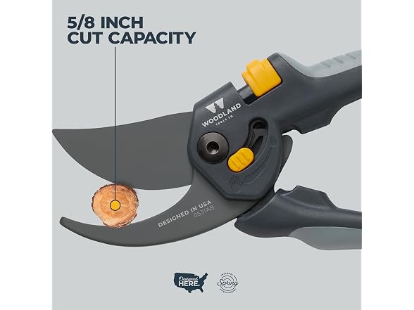 Woodland Tools Co. Heavy Duty Bypass Pruning Shears – 5/8"