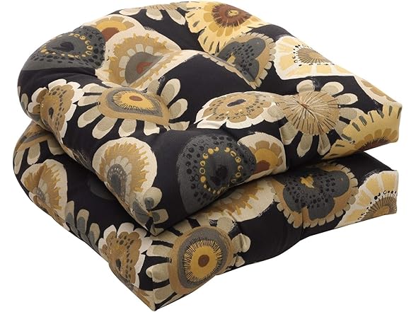 Pillow Perfect Floral Indoor/Outdoor Chair Seat Cushion