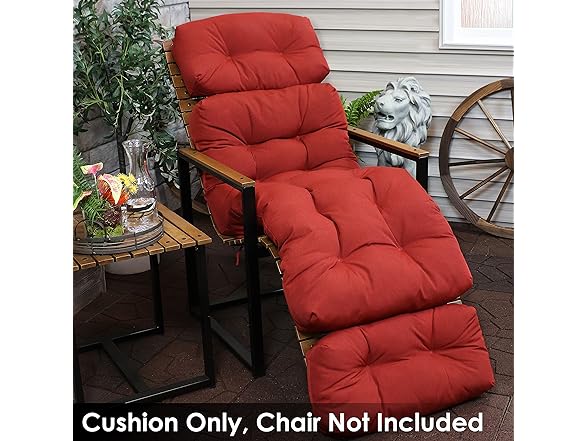 Sunnydaze Decor Chaise Lounge Chair Cushion