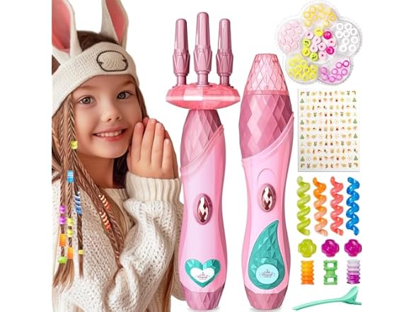 Girls Hair Twist & Bead Maker Toy 2 Pack