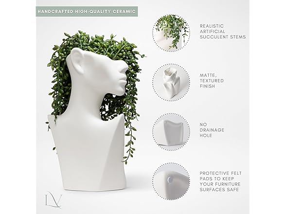 Laurel And Vine Decor Face Vase