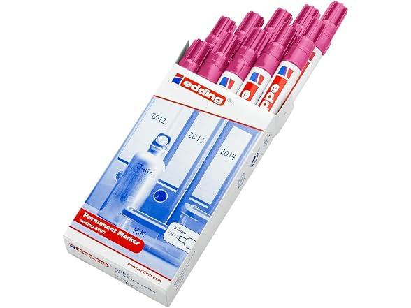 edding 3000 permanent marker - zwart - 10 sti