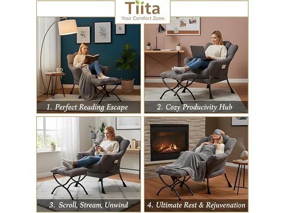 Lazy Chair with Ottoman