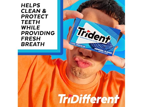 Trident Original Gum 12 Packs 168 Pieces