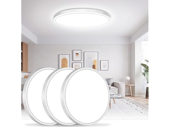 Brightever 3Pk 15" Flush Mount Ceiling Light