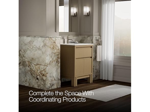 Kohler 24" Bathroom Vanity Cabinet with Sink Quartz Top, Oak