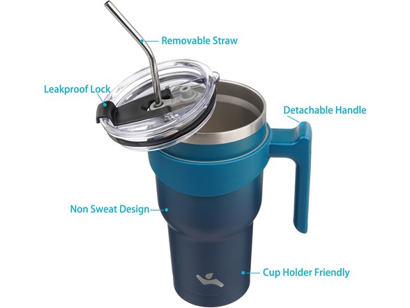Konokyo 40 oz Tumbler with Handle