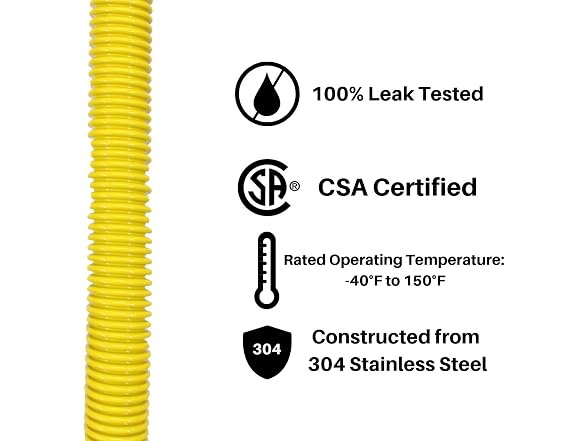 CMI Inc 18 Inch Flexible Gas Line Connector 1? OD 