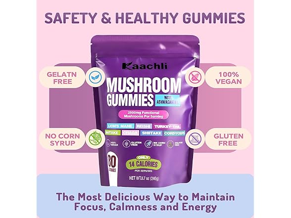 Ashwagandha and Mushroom Gummies