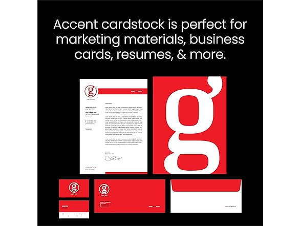 Accent Opaque White 8.5” x 11” Cardstock Paper