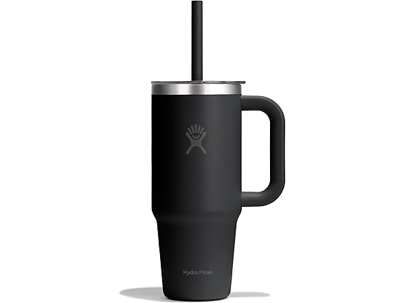 Hydro Flask 24oz Travel Tumbler - Black Tonal