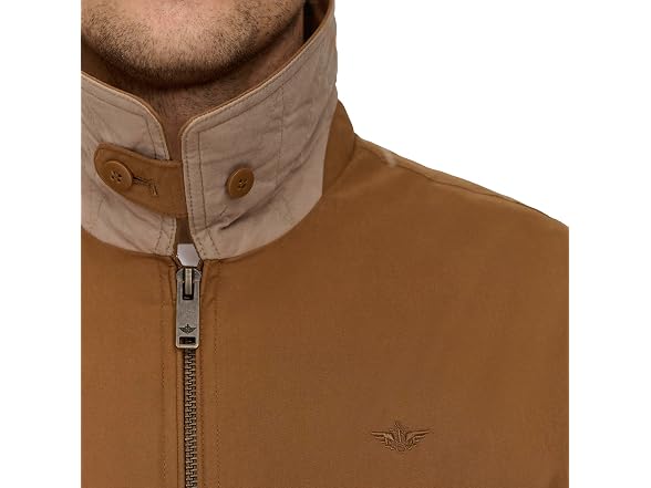 Dockers Men Micro Twill Golf Bomber Jacket