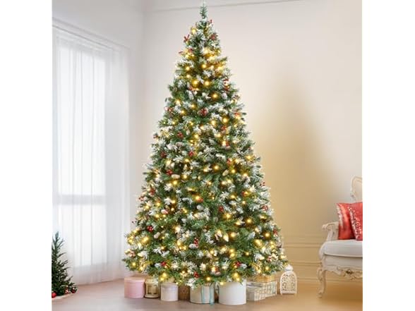 7.5ft Prelit Spruce Artificial Christmas Tree