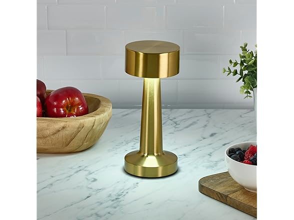 Elements 8.4" Gold LED Desk Lamp