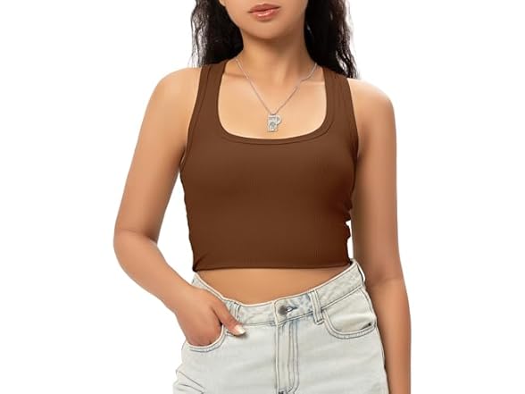 Ggov Women Sports Crop Tank Tops Women Tops Shirts
