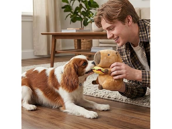SPOT Capybara with Taco Plush Dog Toy