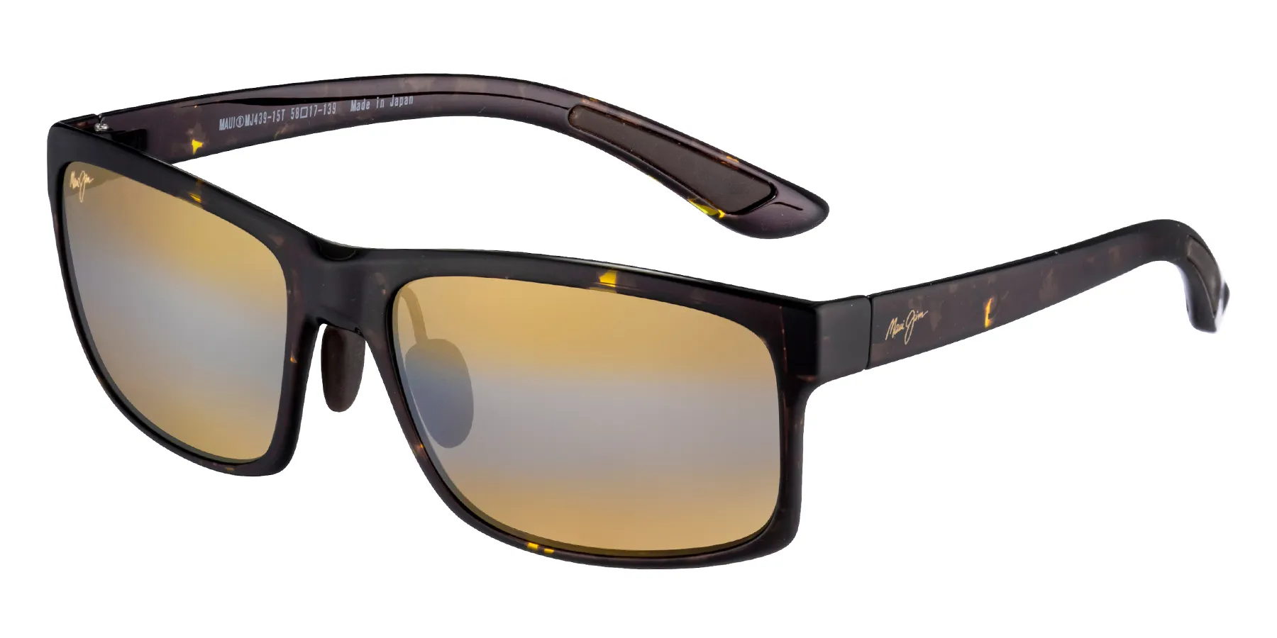 Maui Jim Unisex Pokowai Arch Polarized Rectangular Sunglasses - Gallery 4