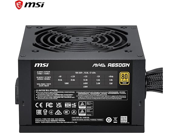 MSI MAG A650GN II Gaming Power Supply